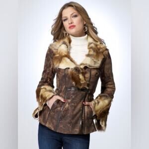 Cache Faux Fur Jacket